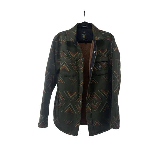 Roark Men's Andes Manawa Tapu Green Snap Button Plaid Flannel Jacket sz M EUC - Picture 1 of 10